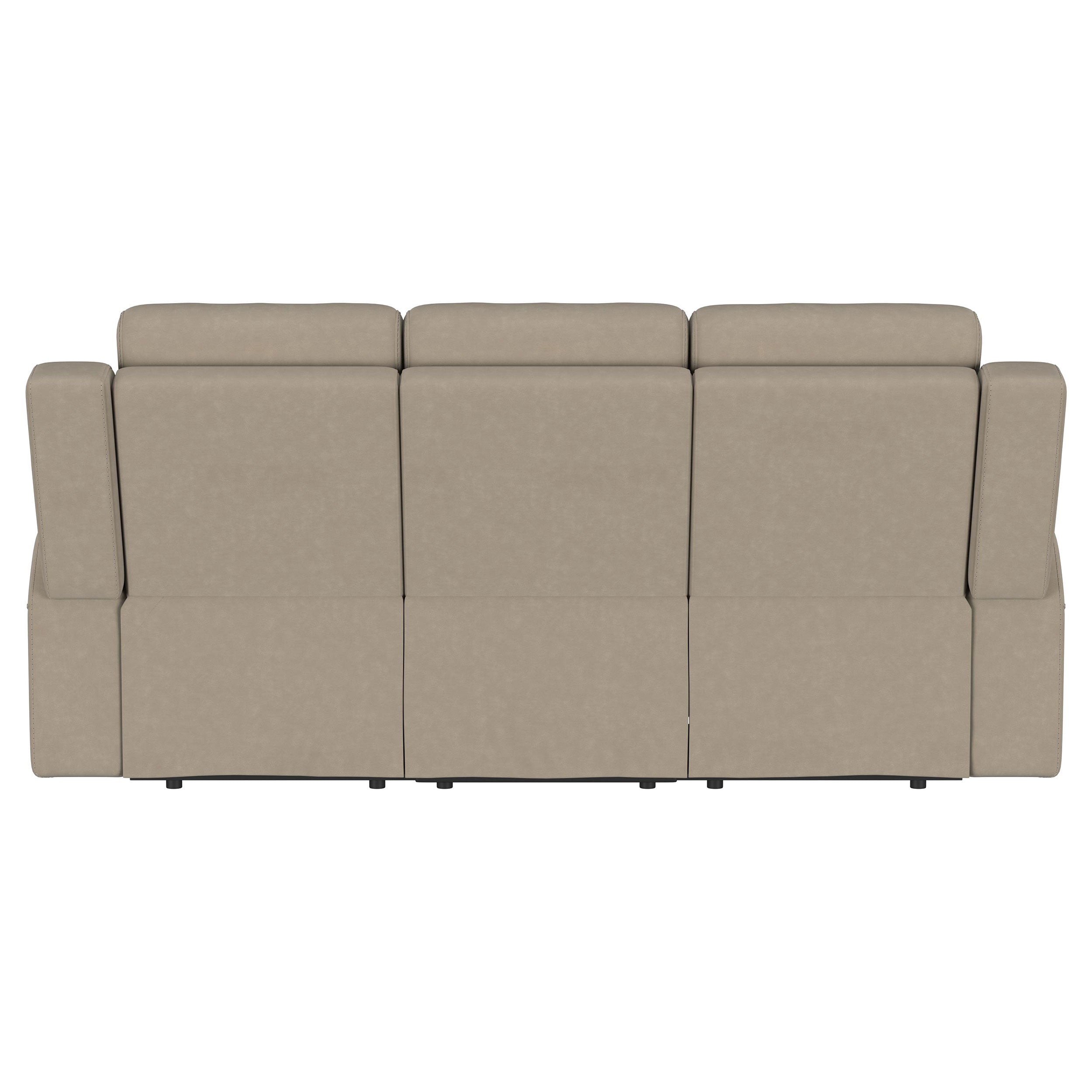 Brentwood Upholstered Motion Reclining Sofa Dark Charcoal