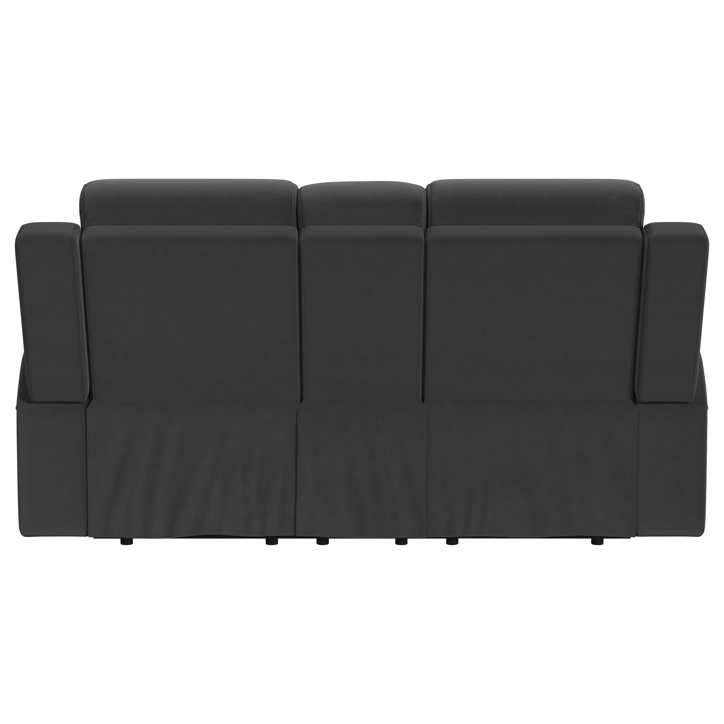 Brentwood Upholstered Motion Reclining Loveseat Taupe