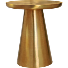 Meridian Martini Brushed Gold End Table