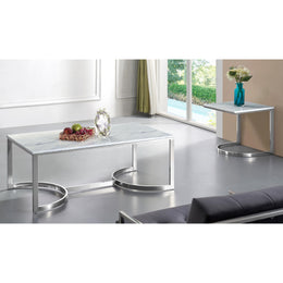 Meridian Copley Chrome End Table