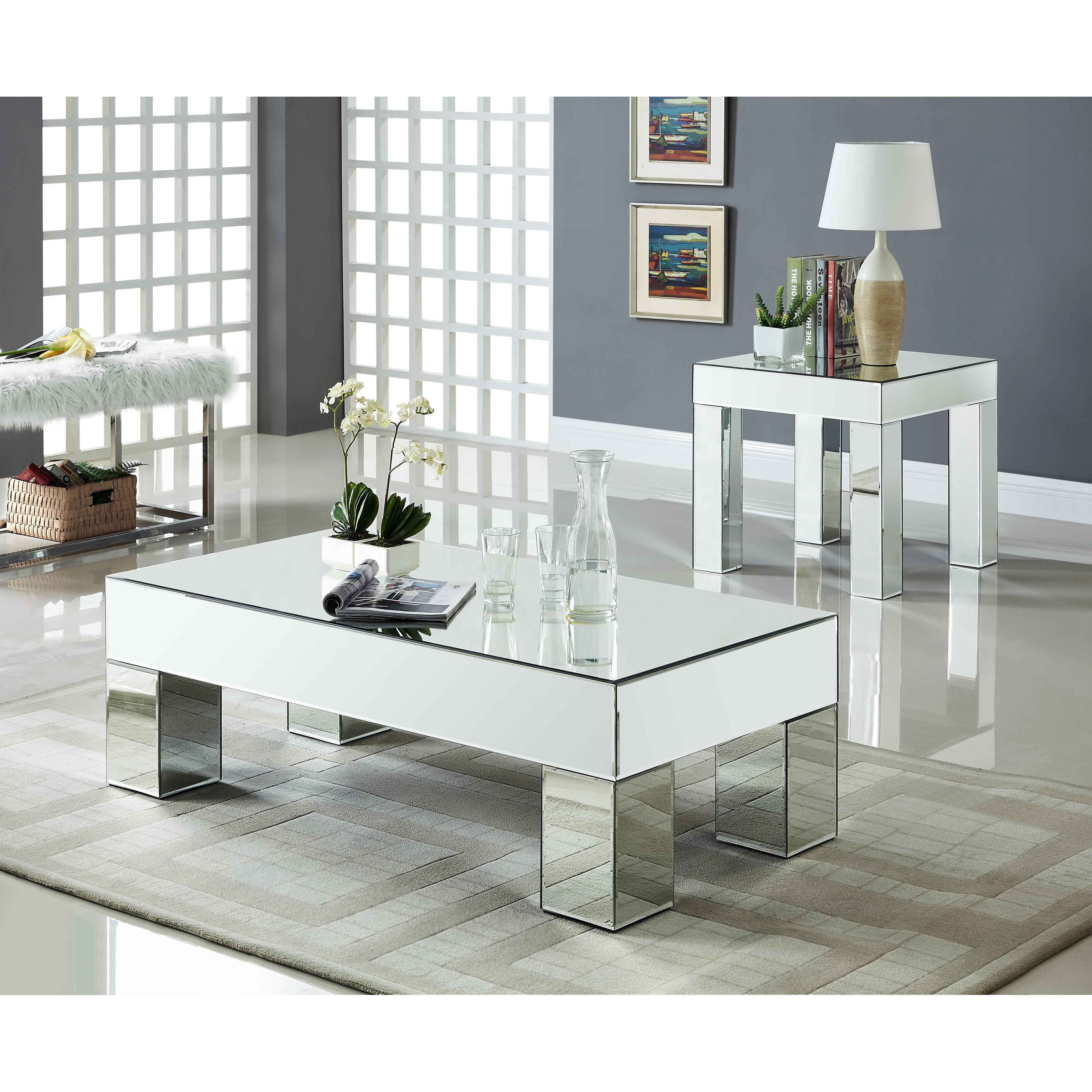 Meridian Lainy Mirrored Coffee Table
