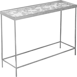 Meridian Butterfly Silver Console Table