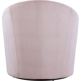 Meridian Alessio Pink Velvet Accent Chair