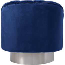 Meridian Farrah Navy Velvet Accent Chair