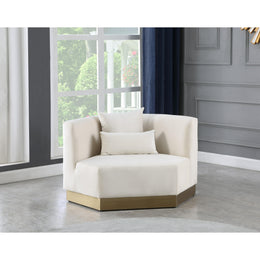 Meridian Marquis Cream Velvet Chair