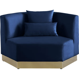 Meridian Marquis Navy Velvet Chair