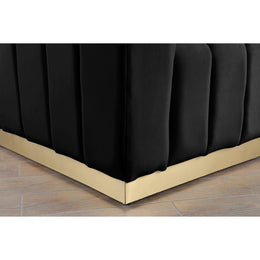 Meridian Marlon Black Velvet Chair