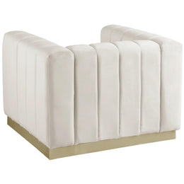 Meridian Marlon Cream Velvet Chair