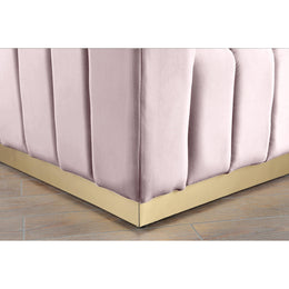 Meridian Marlon Pink Velvet Chair