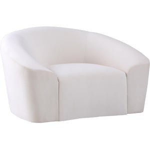 Meridian Riley Cream Velvet Chair