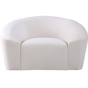 Meridian Riley Cream Velvet Chair