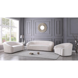 Meridian Riley Cream Velvet Chair