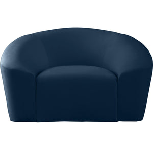 Meridian Riley Navy Velvet Chair