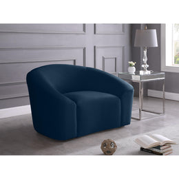Meridian Riley Navy Velvet Chair