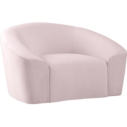 Meridian Riley Pink Velvet Chair