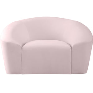Meridian Riley Pink Velvet Chair