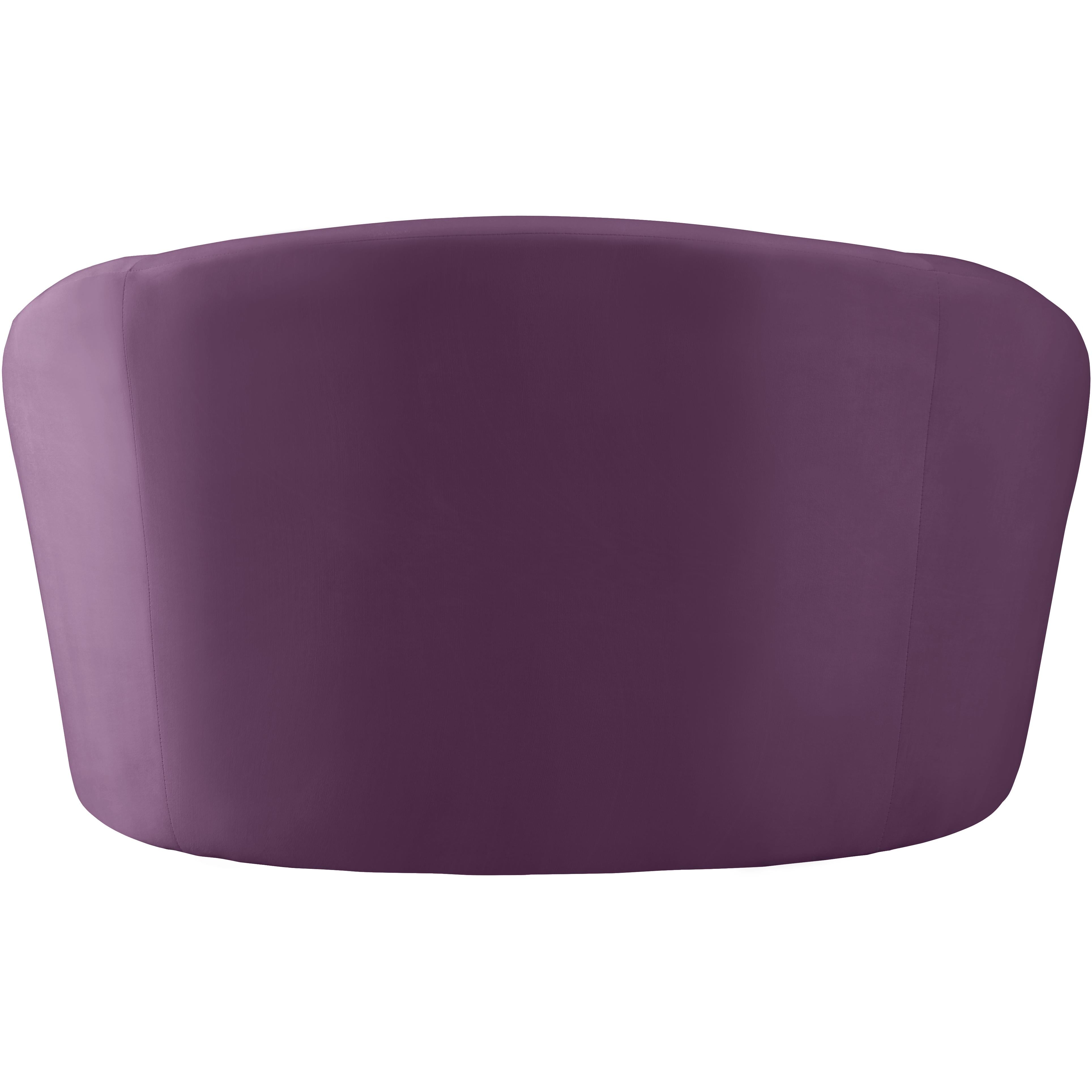 Meridian Riley Purple Velvet Chair