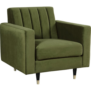 Meridian Lola Olive Velvet Chair