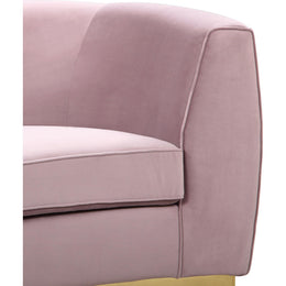 Meridian Julian Pink Velvet Chair