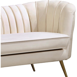 Meridian Margo Cream Velvet Chair