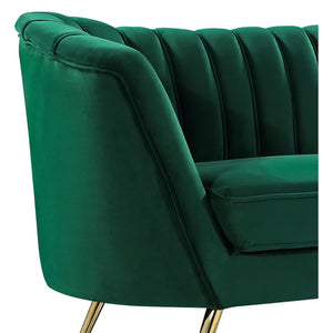 Meridian Margo Green Velvet Chair