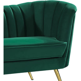Meridian Margo Green Velvet Chair