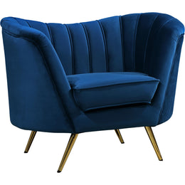 Meridian Margo Navy Velvet Chair