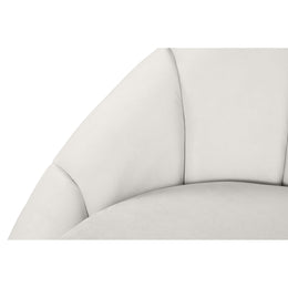 Meridian Shelly Cream Velvet Chair