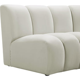 Meridian Infinity Cream Velvet Modular Chair