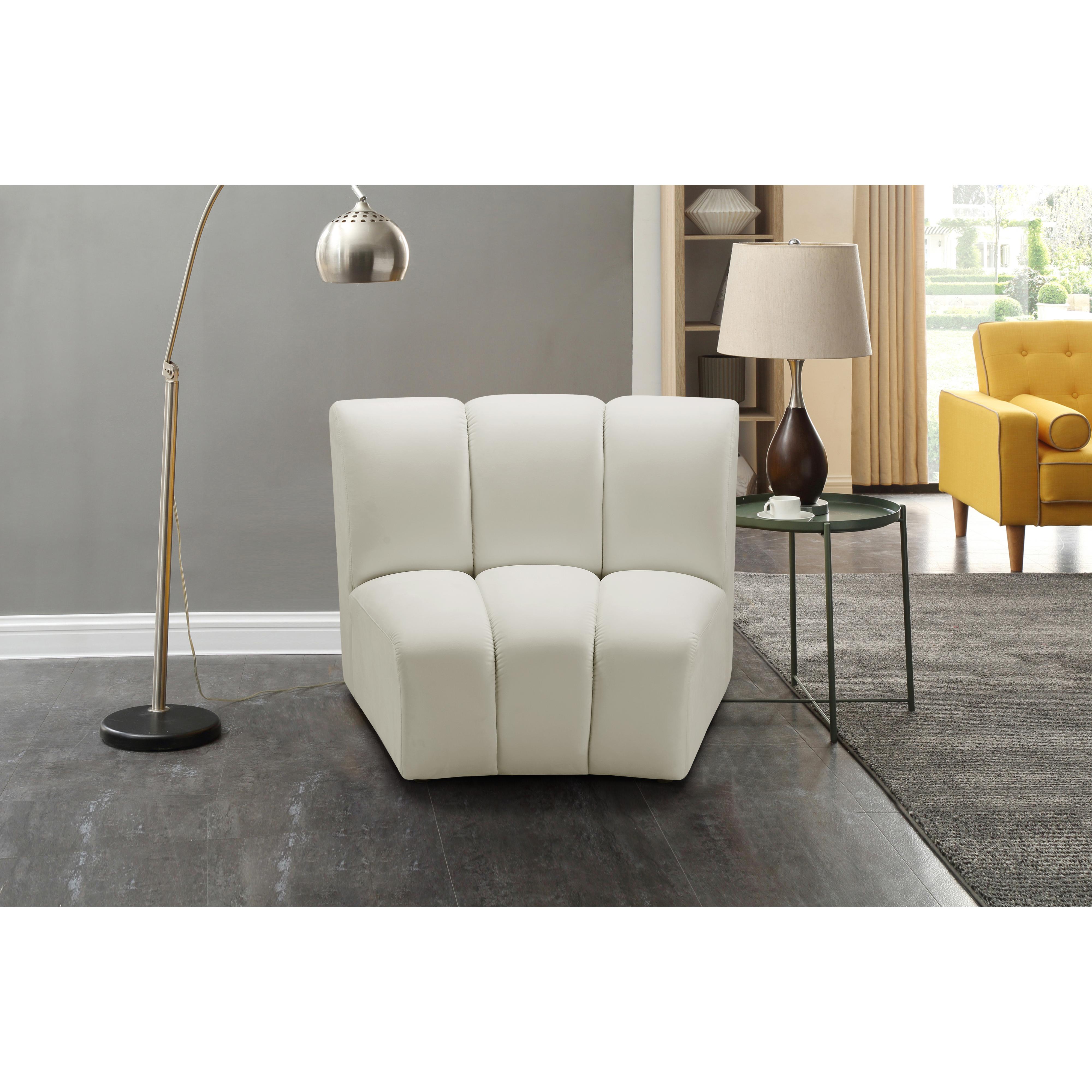 Meridian Infinity Cream Velvet Modular Chair