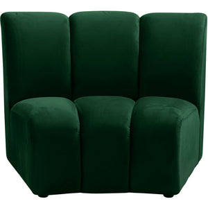 Meridian Infinity Green Velvet Modular Chair
