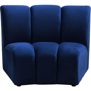 Meridian Infinity Navy Velvet Modular Chair