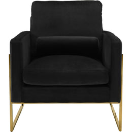Meridian Mila Black Velvet Chair