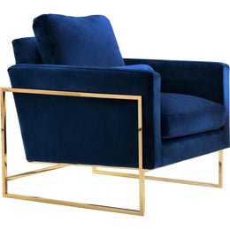 Meridian Mila Navy Velvet Chair