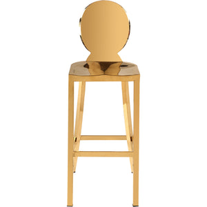Meridian Maddox Gold Stainless Steel Stool