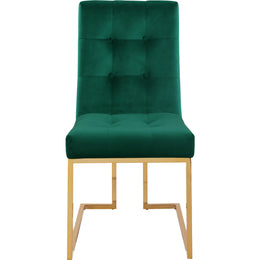 Meridian Pierre Green Velvet Dining Chair