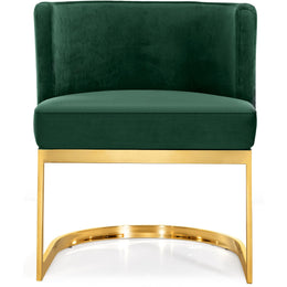 Meridian Gianna Green Velvet Dining Chair