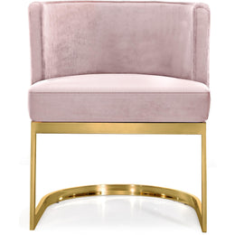 Meridian Gianna Pink Velvet Dining Chair