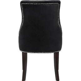 Meridian Oxford Black Velvet Dining Chair