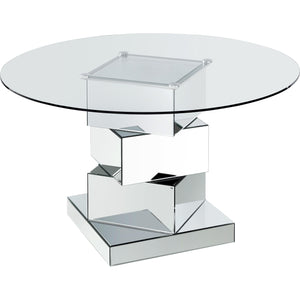 Meridian Haven Chrome Dining Table