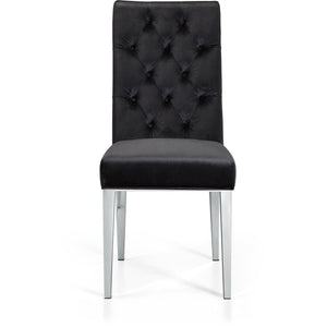 Meridian Juno Black Velvet Dining Chair