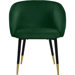 Meridian Louise Green Velvet Dining Chair