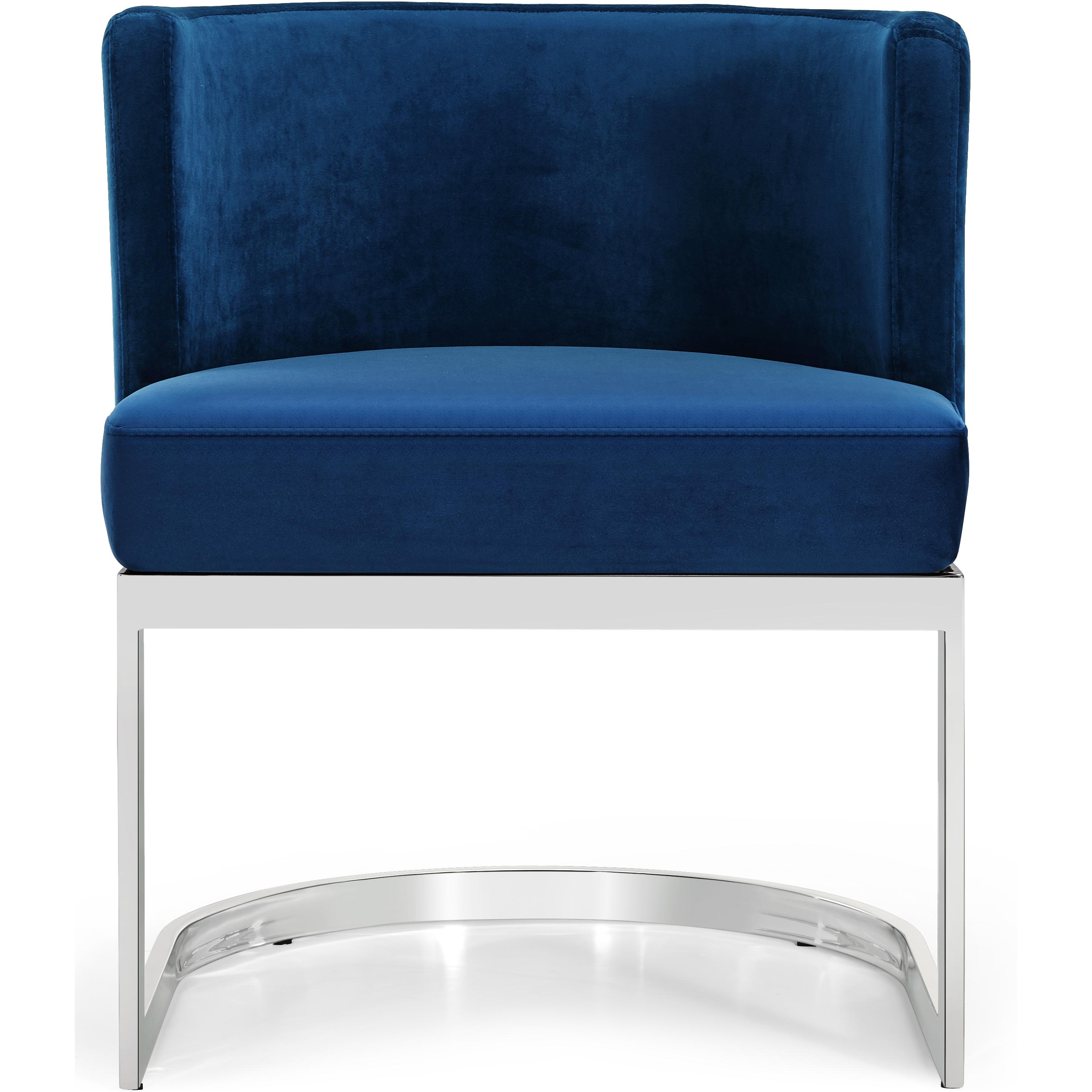 Meridian Gianna Navy Velvet Dining Chair