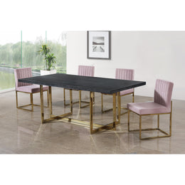 Meridian Elle Gold Dining Table