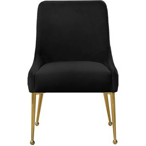 Meridian Owen Black Velvet Dining Chair