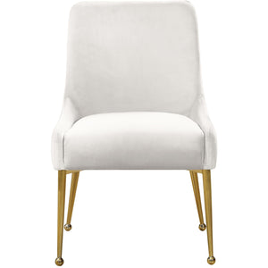 Meridian Owen Cream Velvet Dining Chair