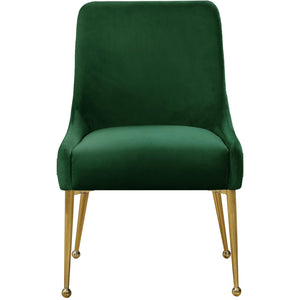 Meridian Owen Green Velvet Dining Chair