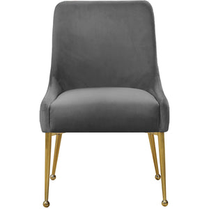 Meridian Owen Grey Velvet Dining Chair