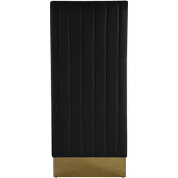 Meridian Porsha Black Velvet Dining Chair