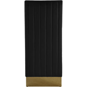 Meridian Porsha Black Velvet Dining Chair